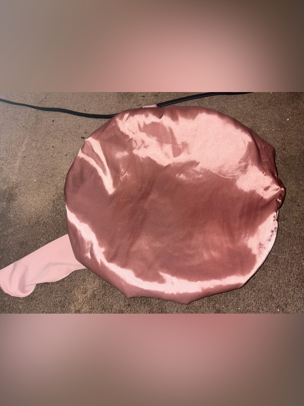 Satin hair bonnet  in Rose Gold